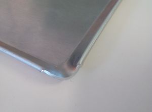 Лист для выпечки плоский без перфорации открытый угол