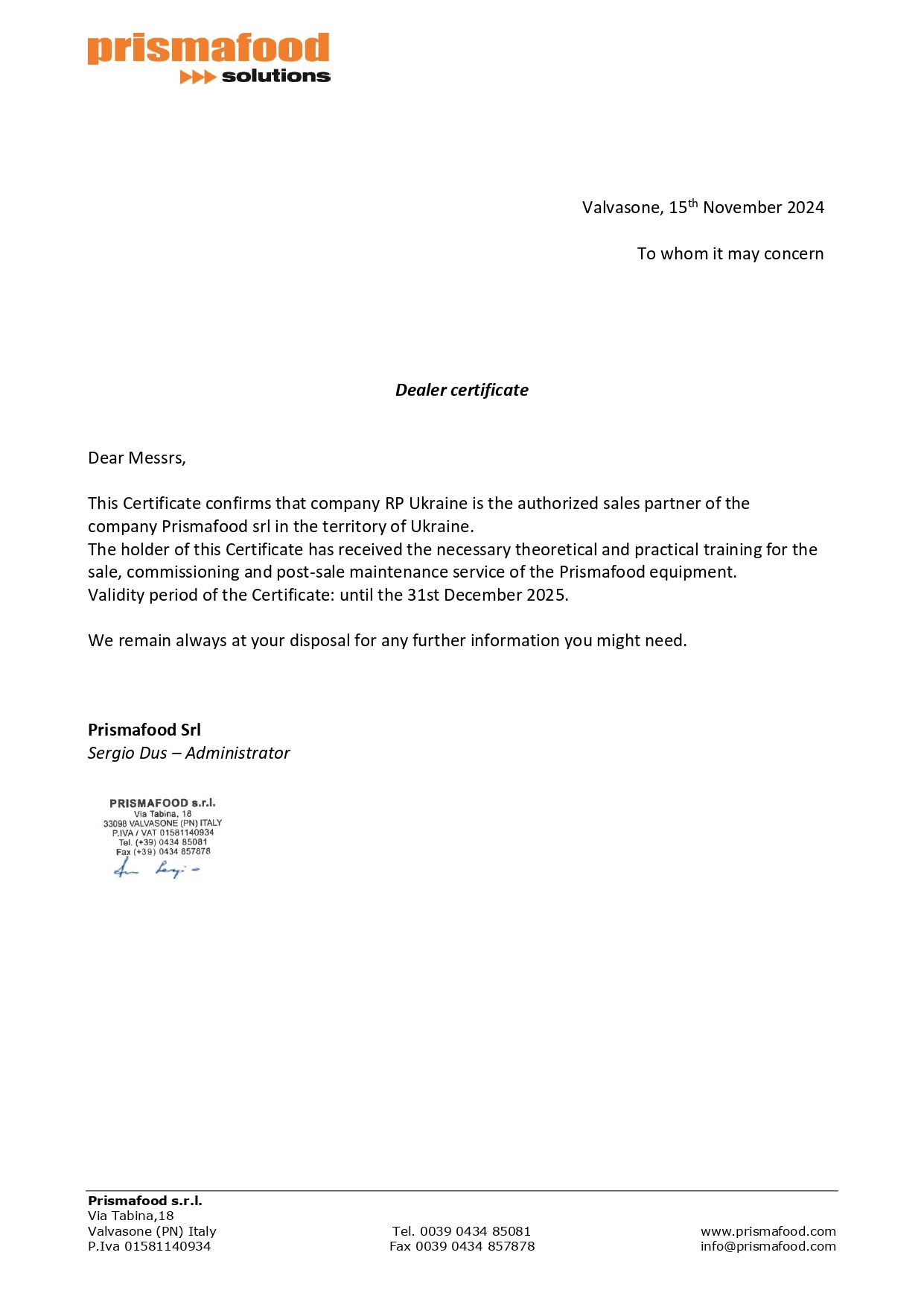 Сертифікат